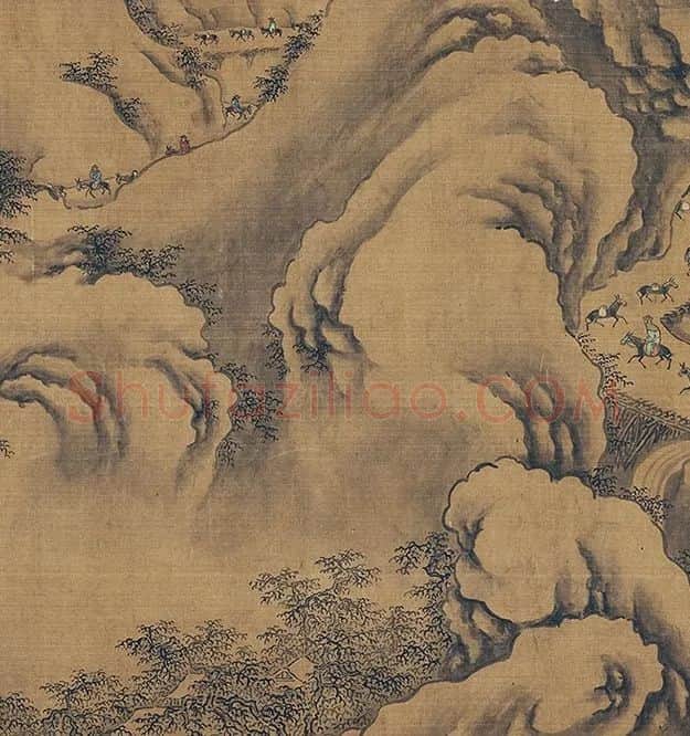 郭熙山水人物《关山积雪图》卷_13