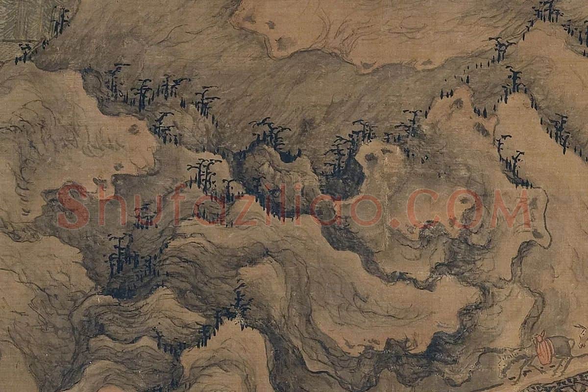郭熙《关山行旅图》局部 (3)