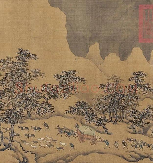 郭熙山水人物《关山积雪图》卷_15