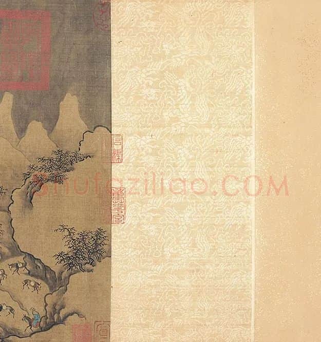 郭熙山水人物《关山积雪图》卷_16