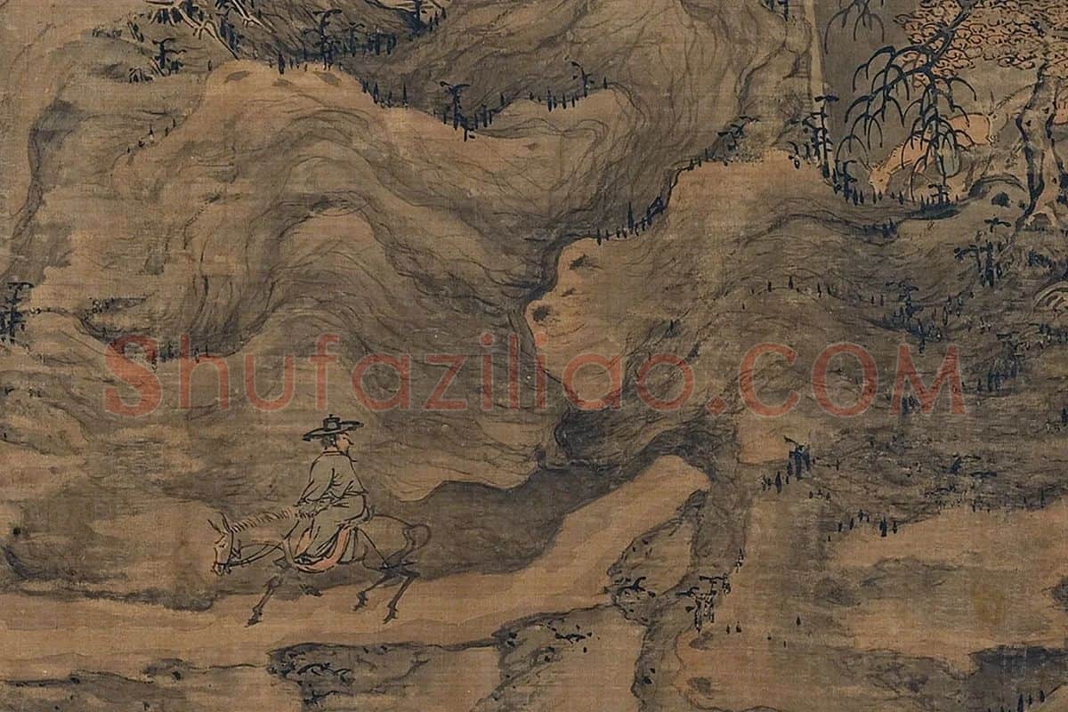 郭熙《关山行旅图》局部 (5)