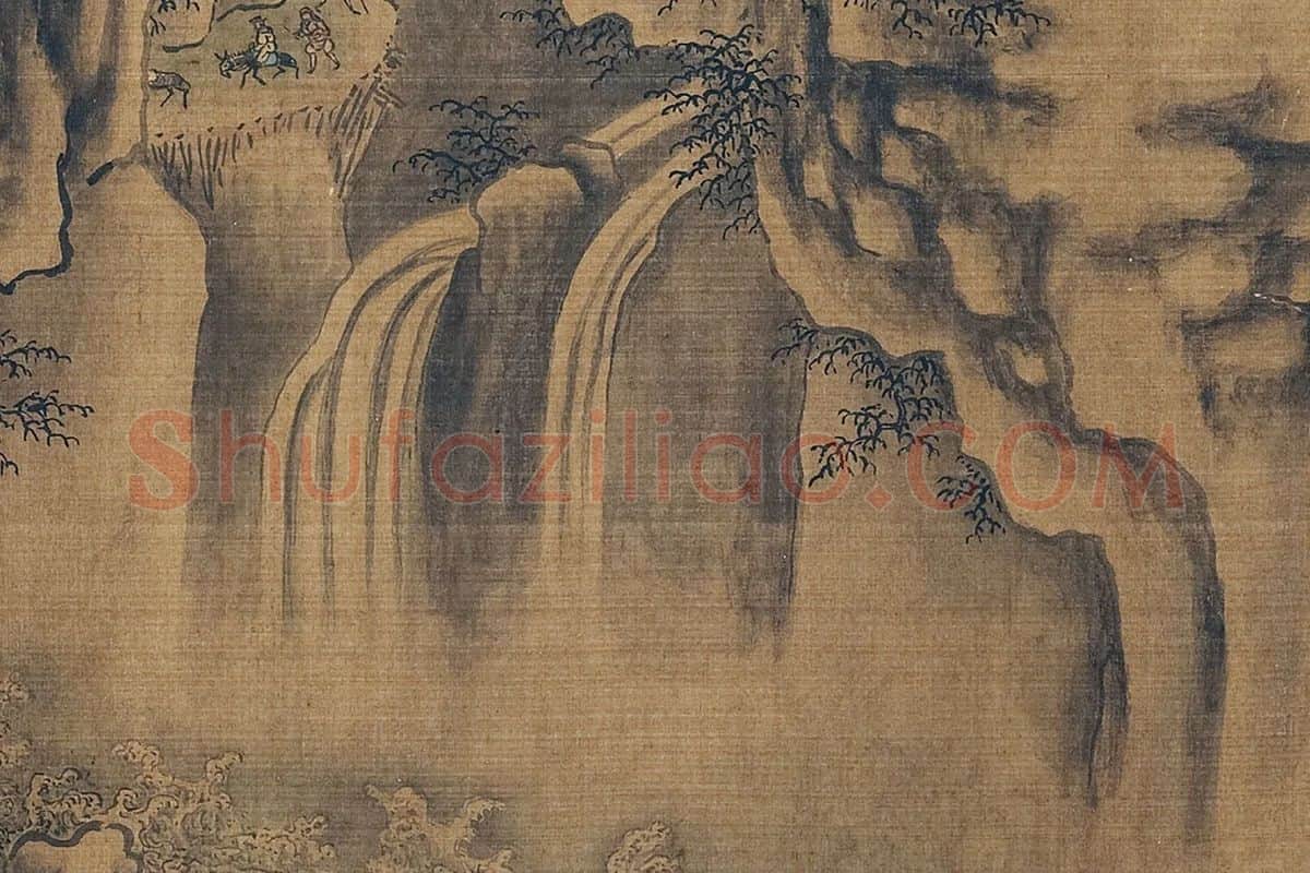郭熙山水人物画《关山积雪图》局部 (6)