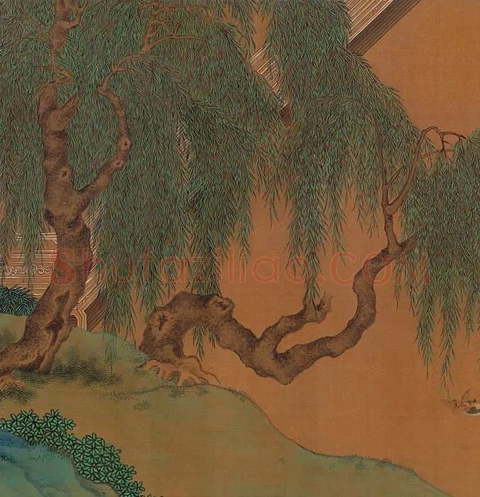 周文矩(款)《仙姬文会图》卷_11