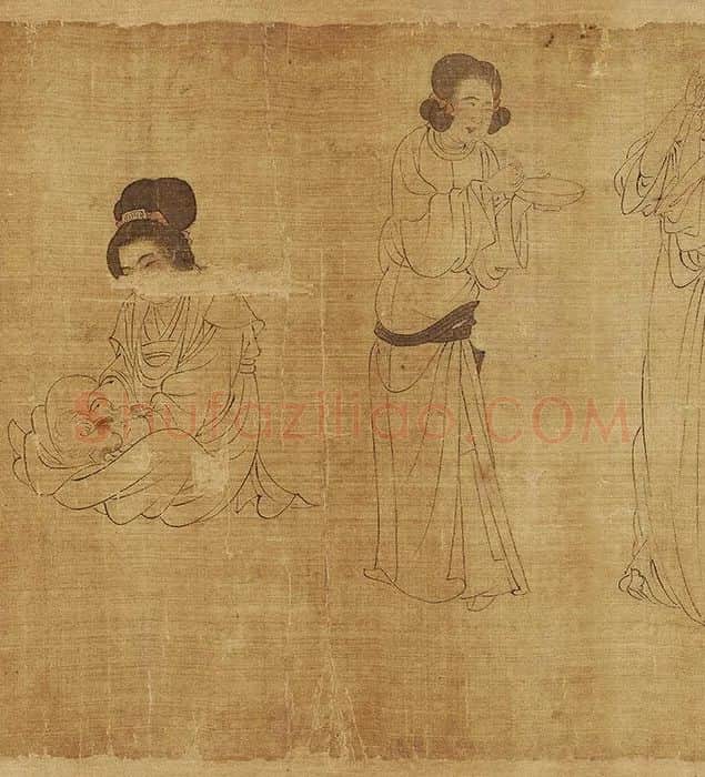 宋摹周文矩宫中图_05