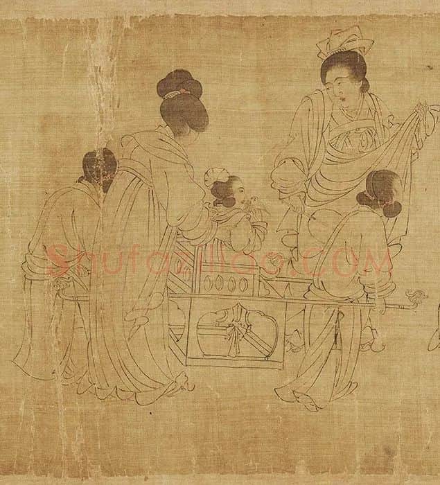 宋摹周文矩宫中图_07