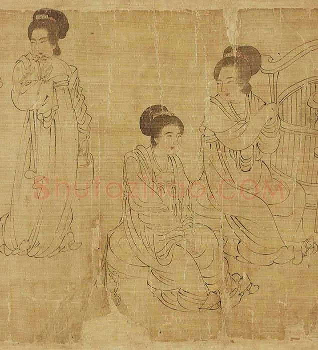 宋摹周文矩宫中图_08