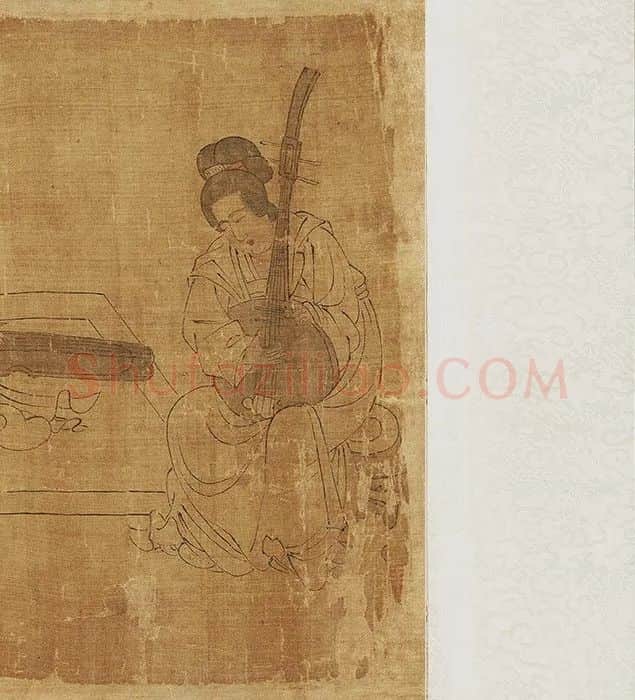宋摹周文矩宫中图_10