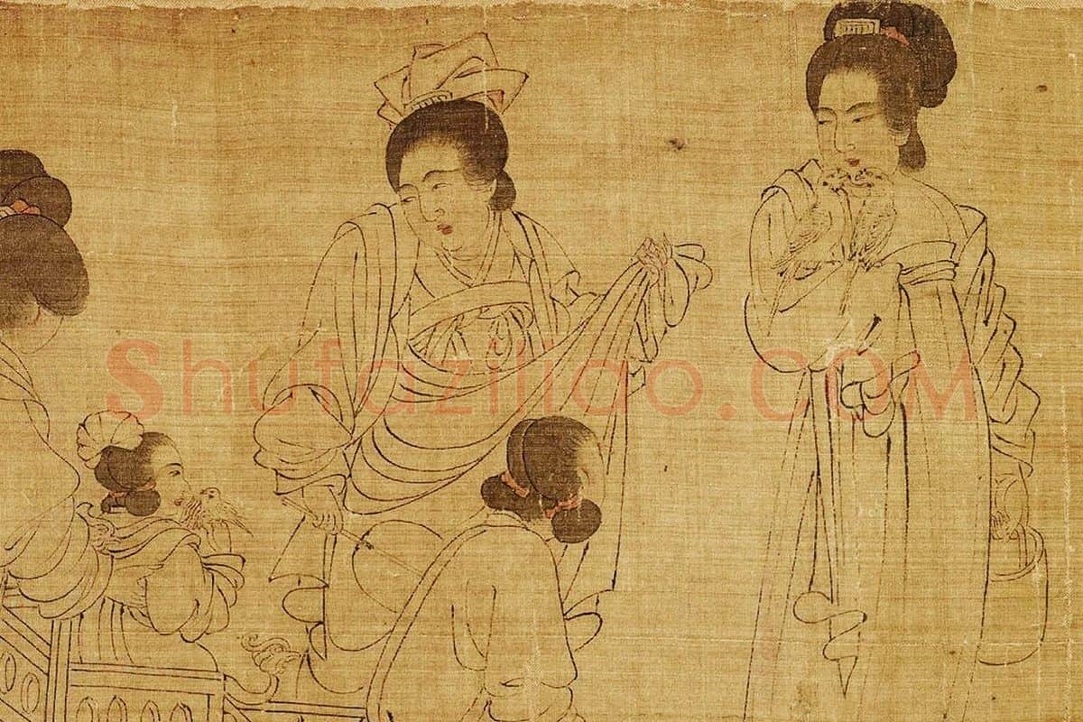  宋摹周文矩《宫中图》局部 (4)