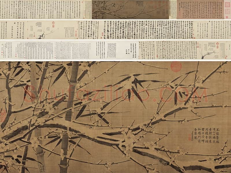 徐禹功《雪中梅竹图》全卷