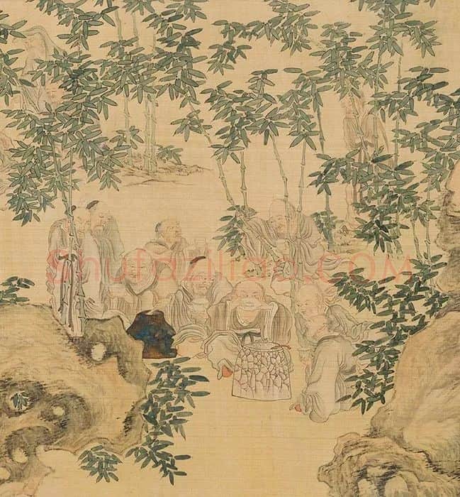陈洪绶《百老共祝图卷》_11