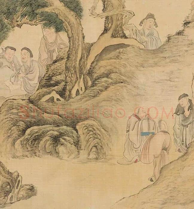 陈洪绶《百老共祝图卷》_16