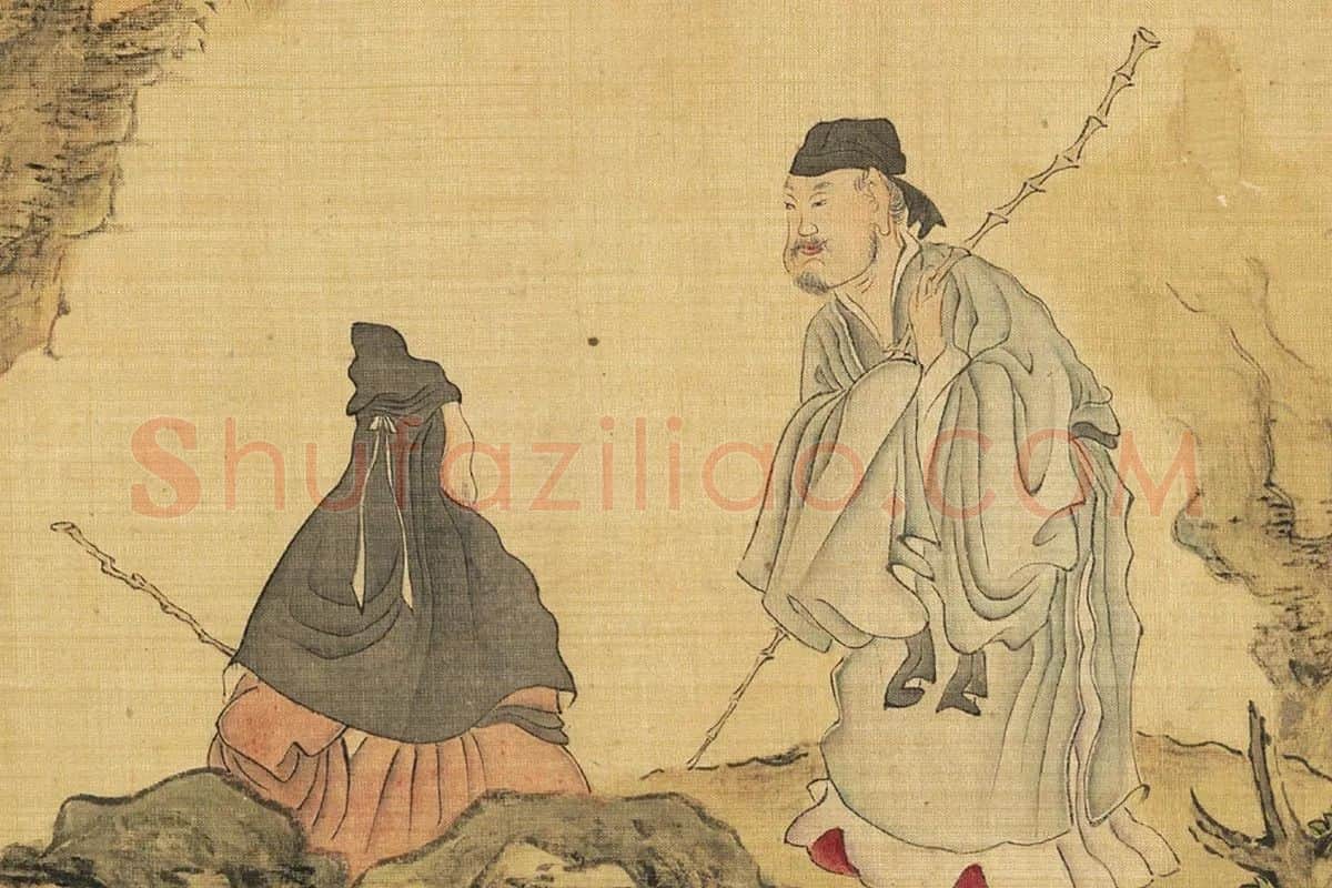 陈洪绶《百老共祝图卷》局部 (1)