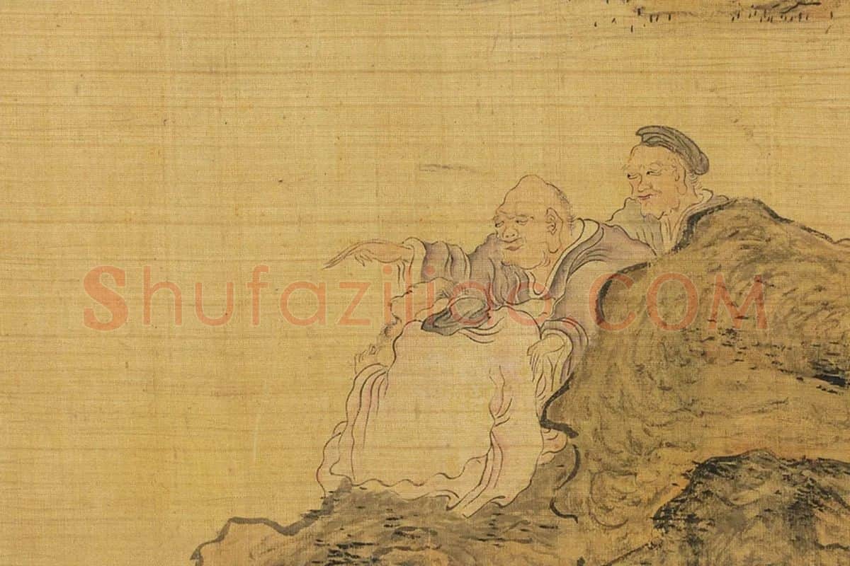 陈洪绶《百老共祝图卷》局部 (9)