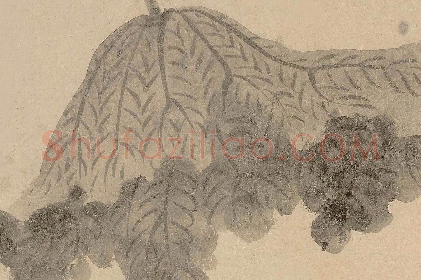 法常《水墨写生图卷》高清大图局部 (11)