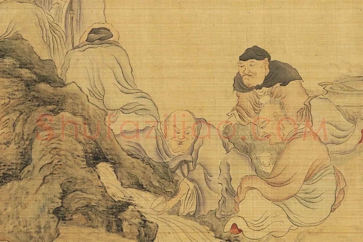 陈洪绶《百老共祝图卷》局部 (14)