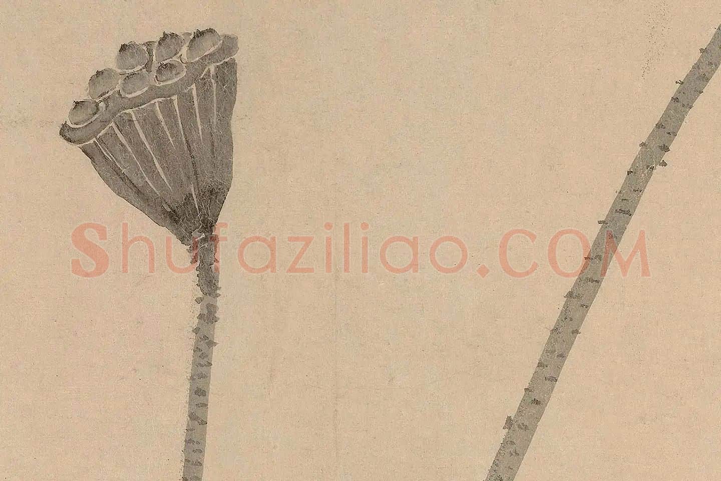 法常《水墨写生图卷》高清大图局部 (12)