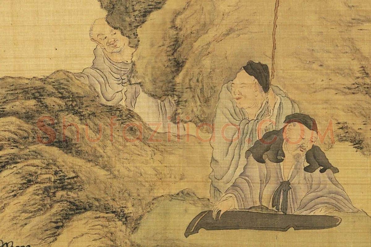 陈洪绶《百老共祝图卷》局部 (16)