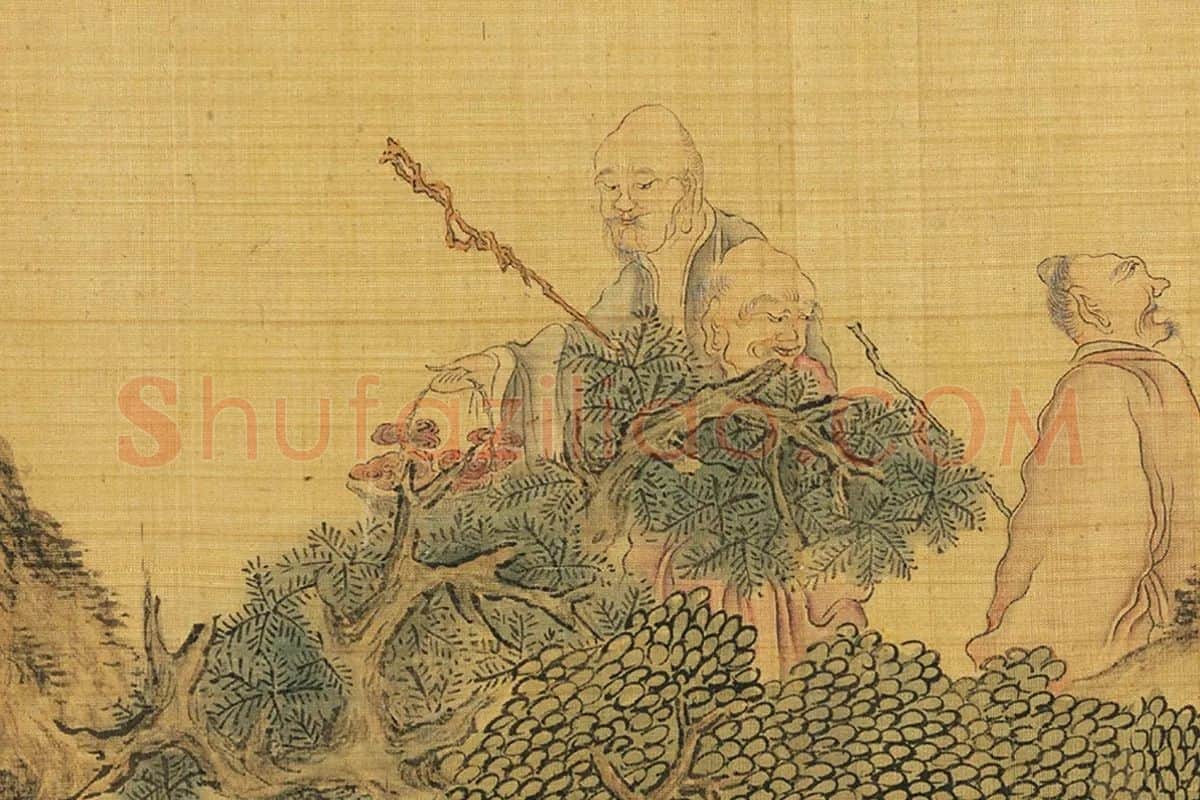 陈洪绶《百老共祝图卷》局部 (17)