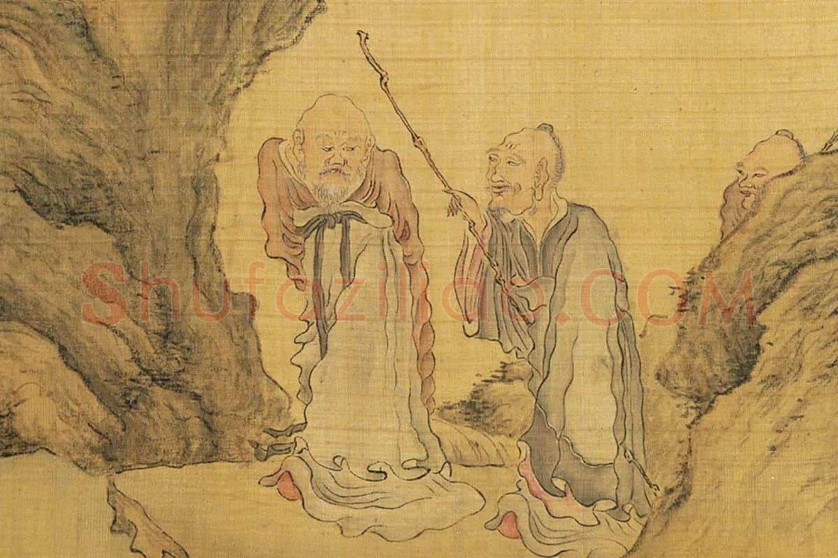 陈洪绶《百老共祝图卷》局部 (18)