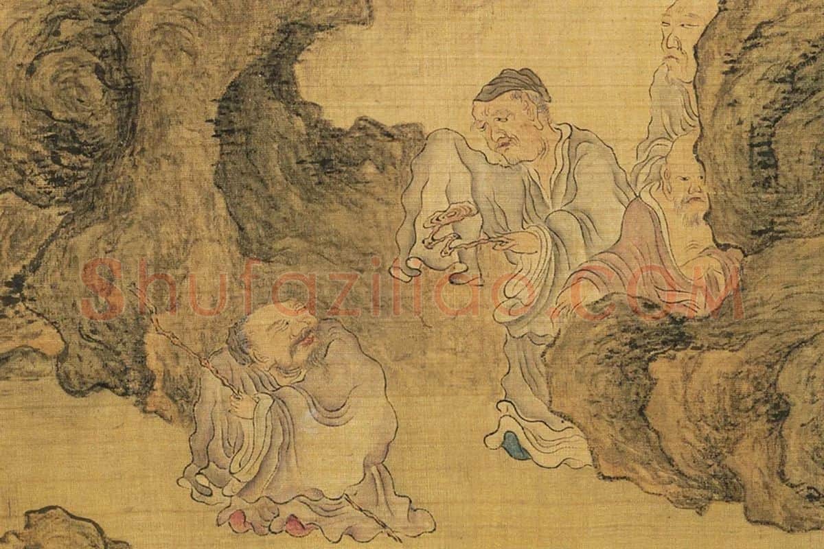 陈洪绶《百老共祝图卷》局部 (19)