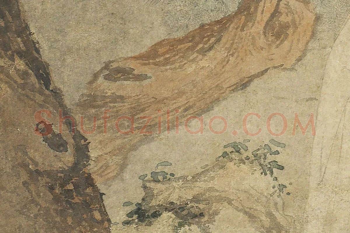 儒佛道人物画《三教图》局部细节 (4)