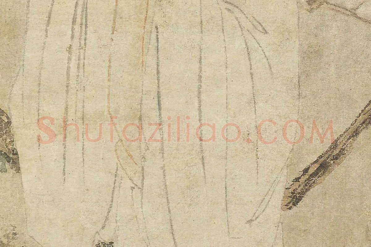 儒佛道人物画《三教图》局部细节 (5)