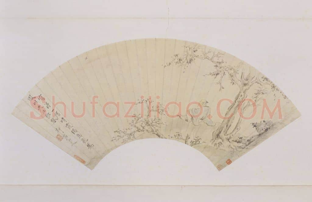 华喦晴霞飞鸟图扇页 | 故宫绘画藏品