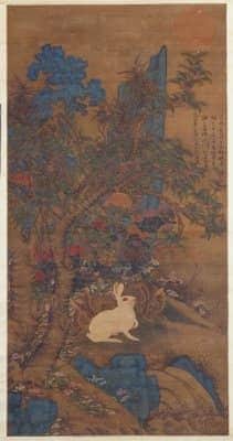 陶成蟾宫玉兔图轴 | 故宫绘画藏品