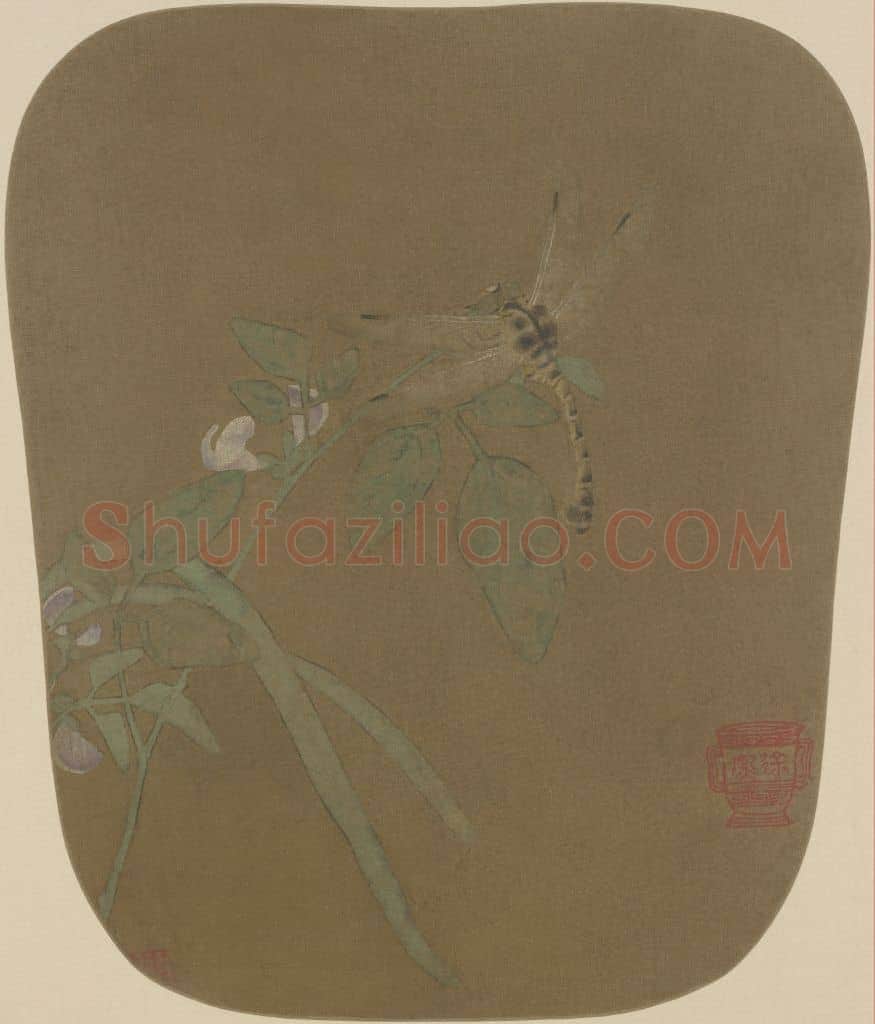 豆荚蜻蜓图页 | 故宫绘画藏品