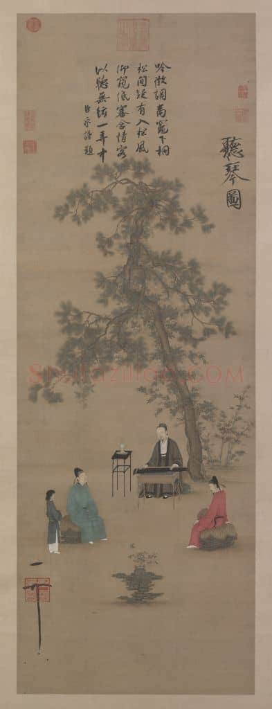 赵佶听琴图轴 | 故宫绘画藏品