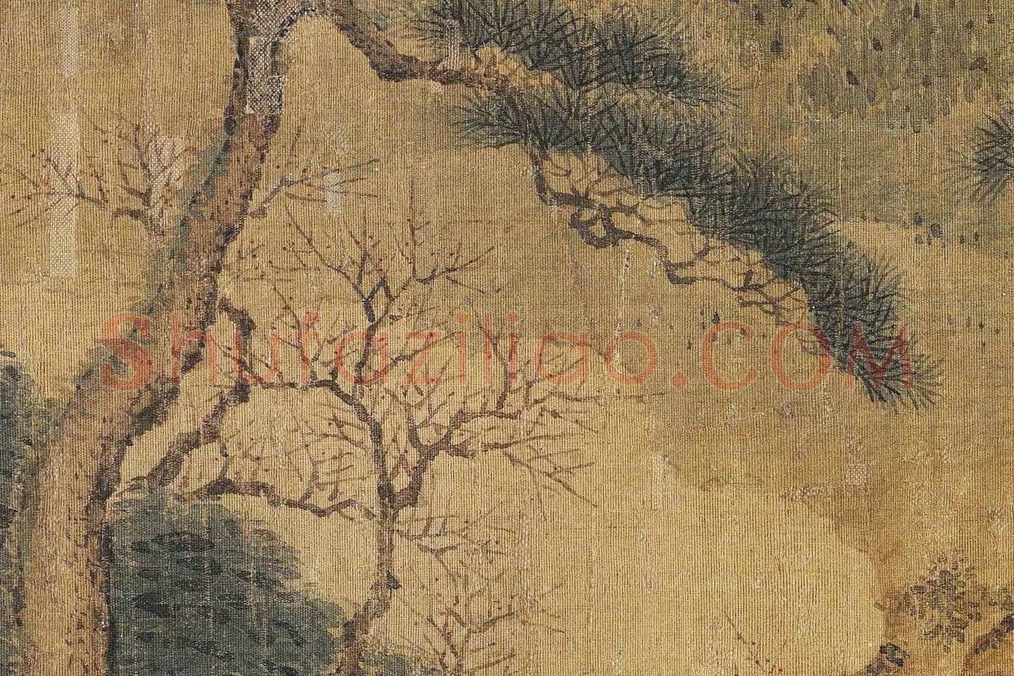 赵伯骕《万松金阙图卷》高清大图局部 (1)