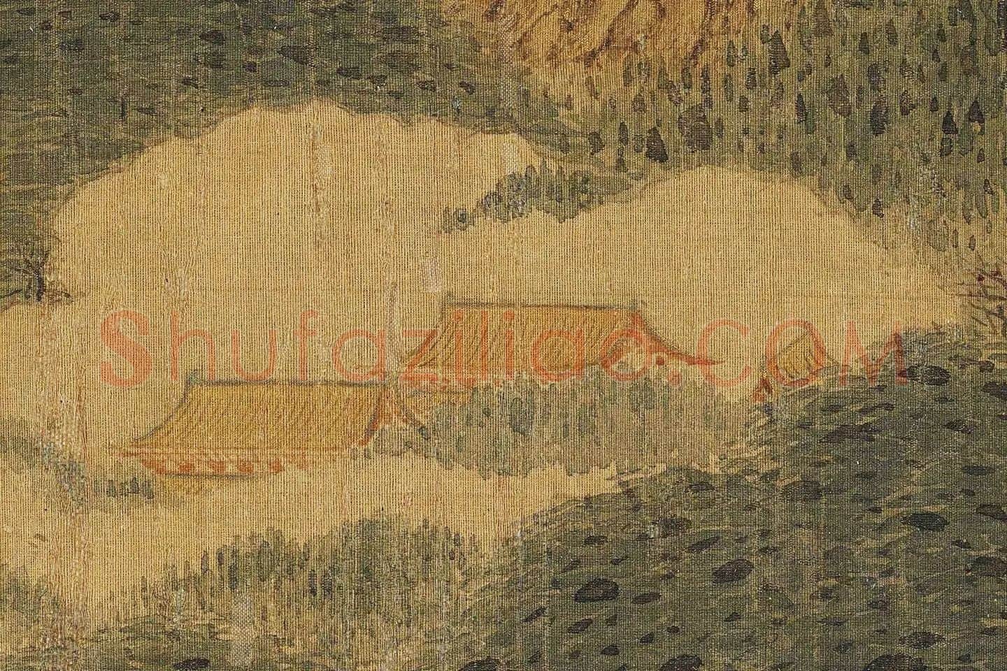 赵伯骕《万松金阙图卷》高清大图局部 (3)