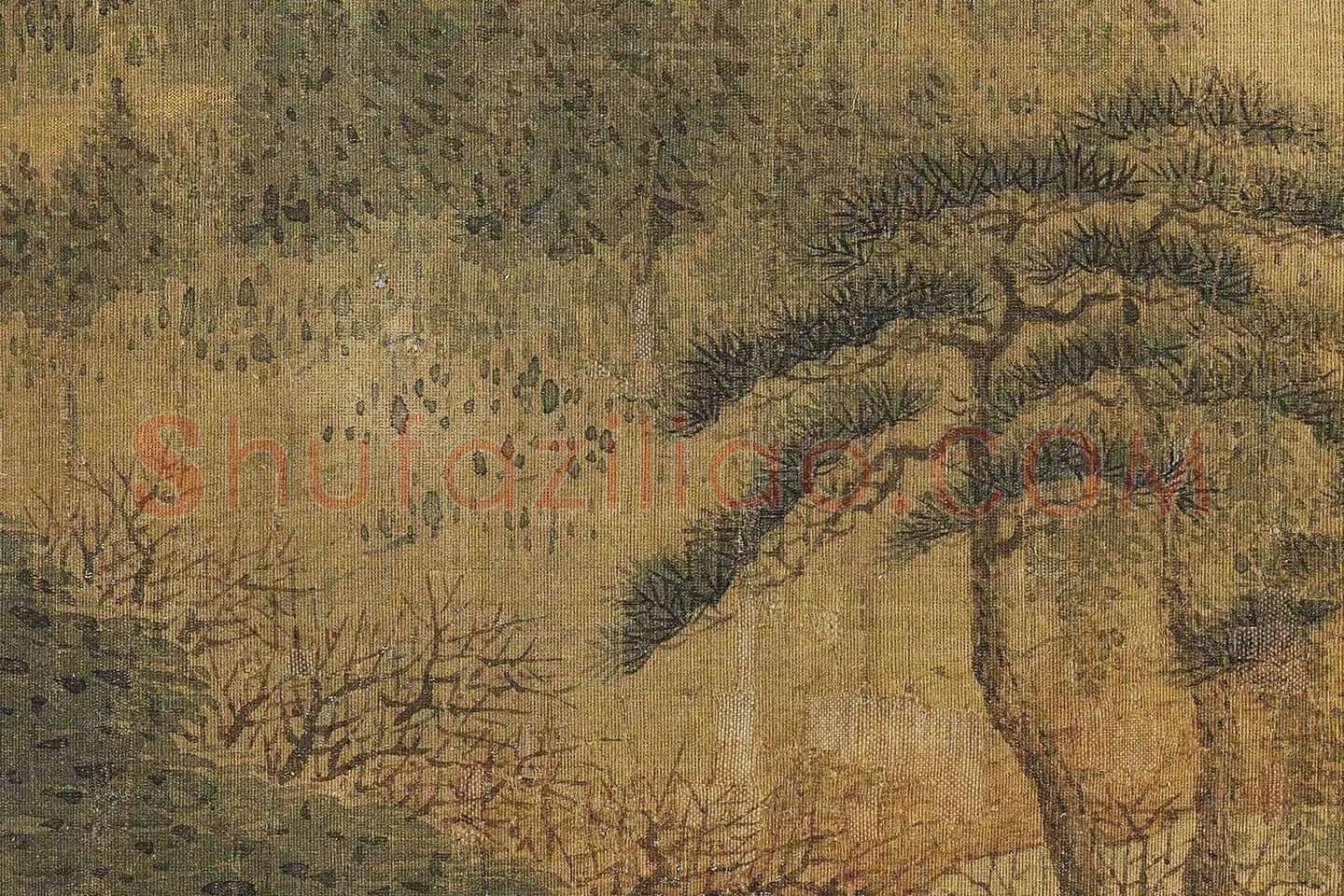 赵伯骕《万松金阙图卷》高清大图局部 (5)