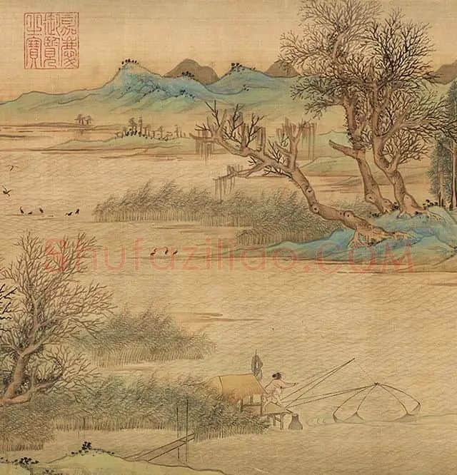 文徵明《仿赵伯骕后赤壁图》_22