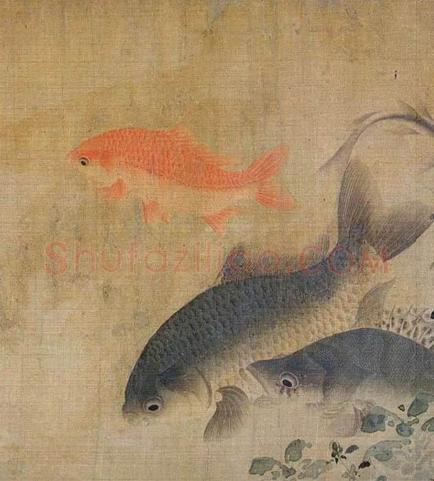 刘寀《落花游鱼图卷》_02