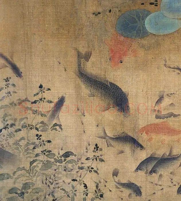 刘寀《落花游鱼图卷》_03