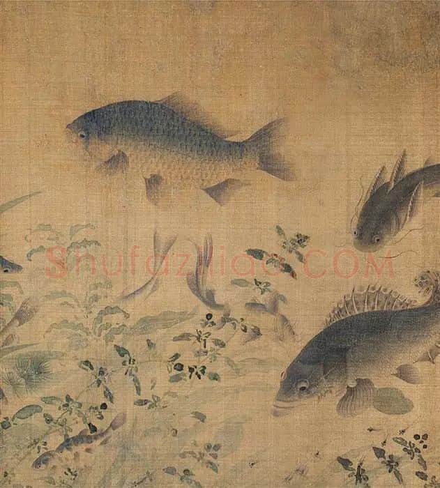刘寀《落花游鱼图卷》_06