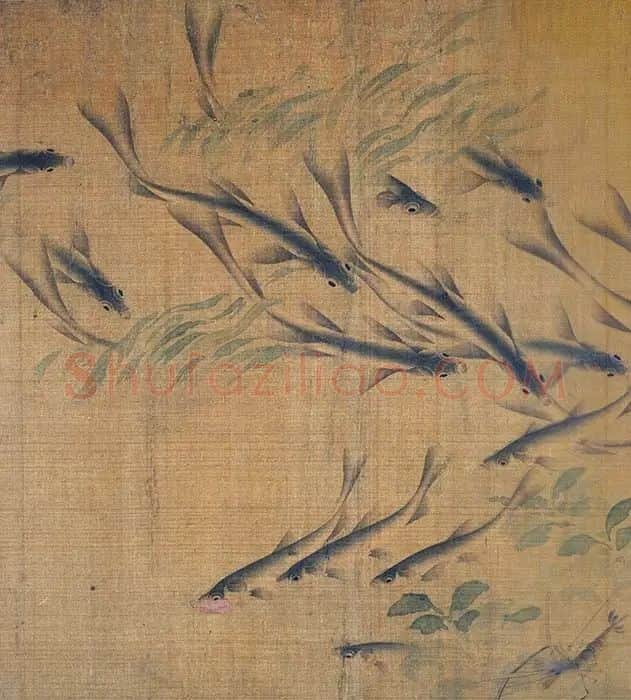 刘寀《落花游鱼图卷》_09