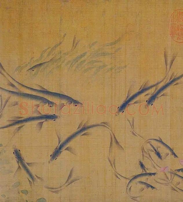 刘寀《落花游鱼图卷》_10