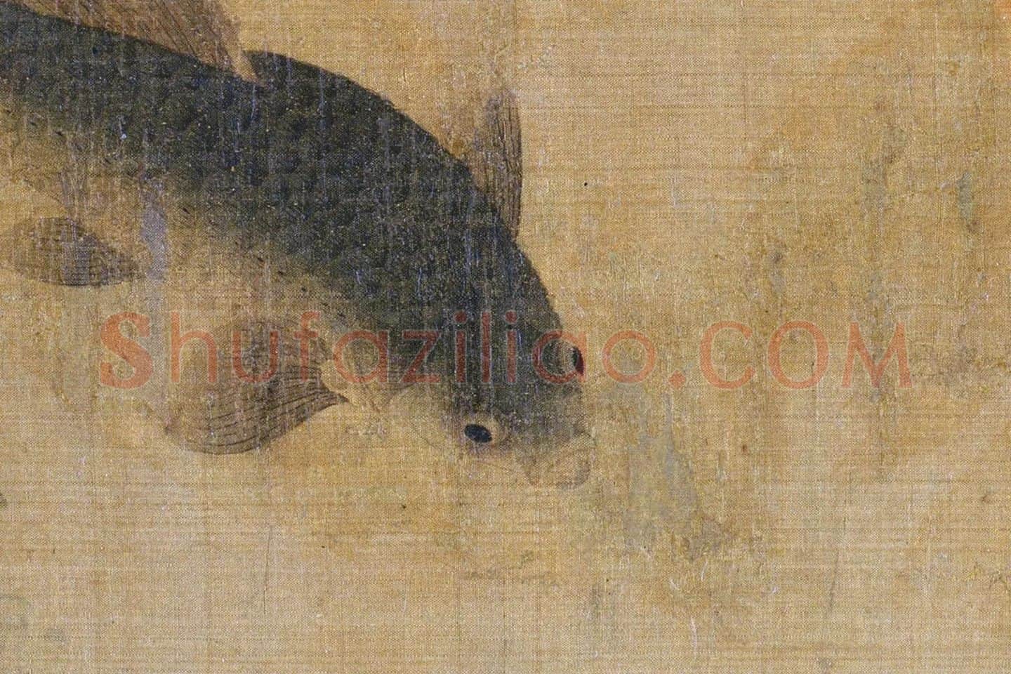 刘寀《落花游鱼图》局部 (3)