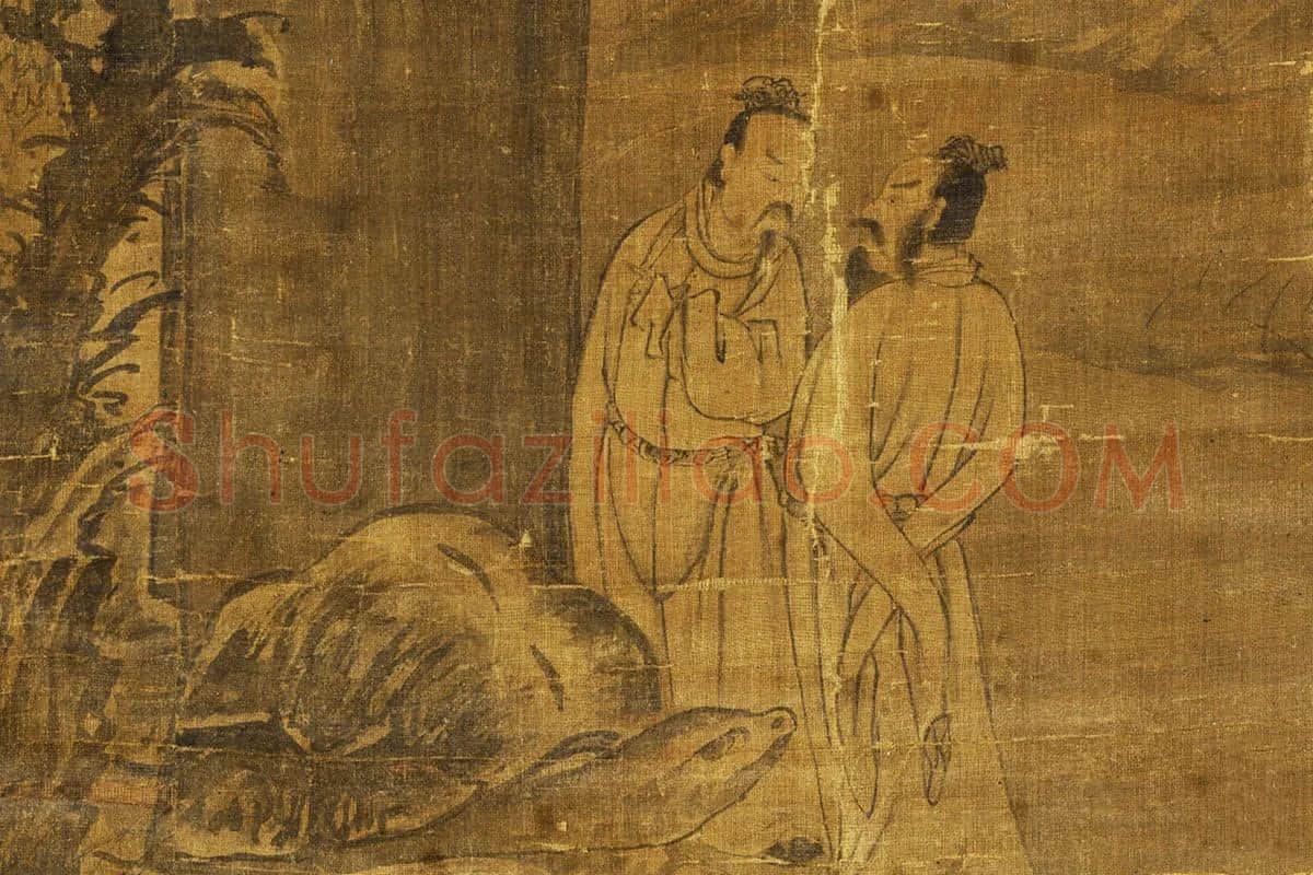 郭熙观碑图局部 (1)
