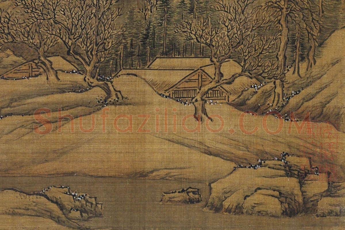 郭熙雪山行旅局部 (2)
