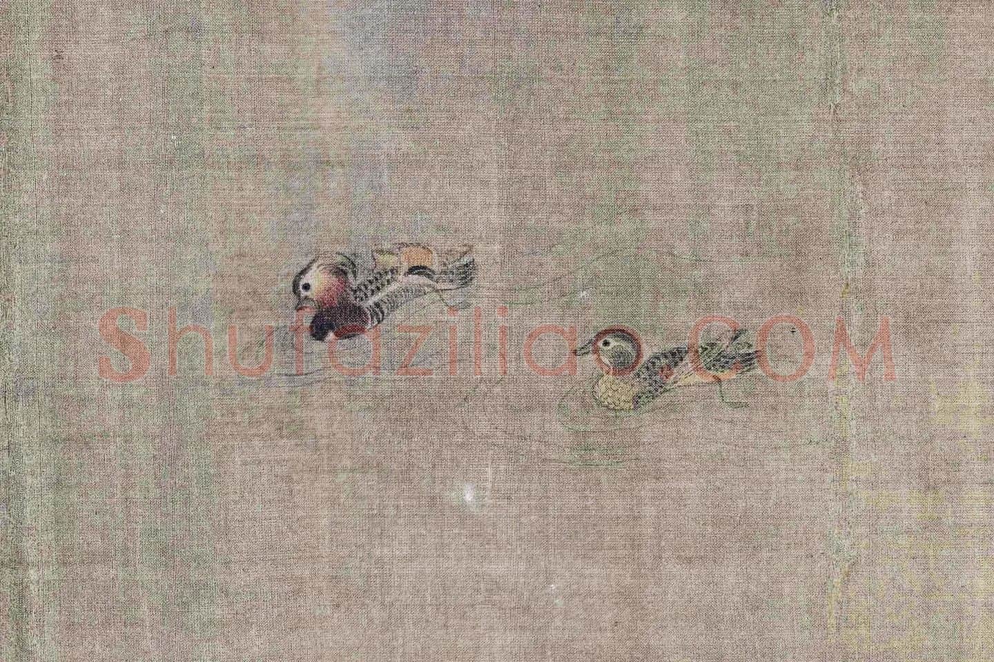 梁师闵《芦汀密雪图卷》局部 (3)