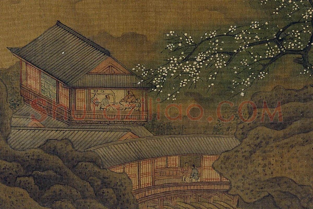 宋郭熙山水局部 (2)
