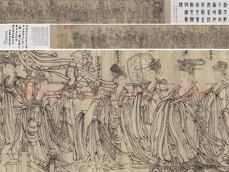 武宗元《朝元仙仗图》白描长卷