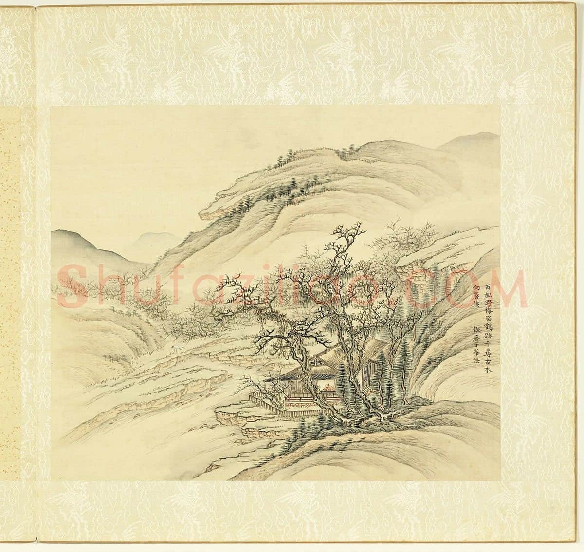张雨森山水画《仿唐棣山水》