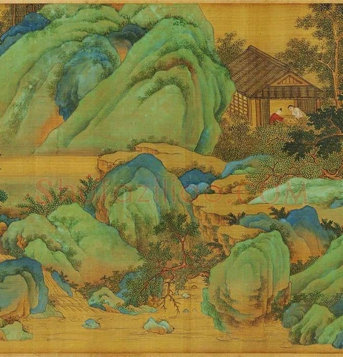 仇英《长夏江村图》_09