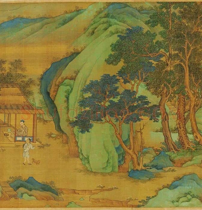 仇英《长夏江村图》_11