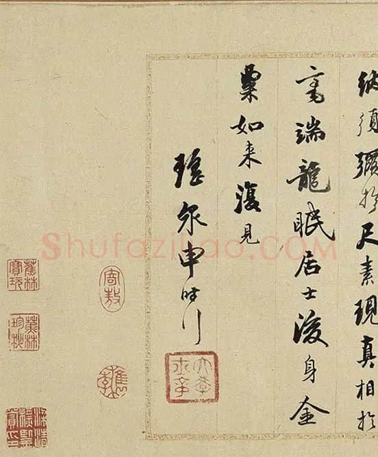 仇英白描人物《摹李公麟白描罗汉卷》_01