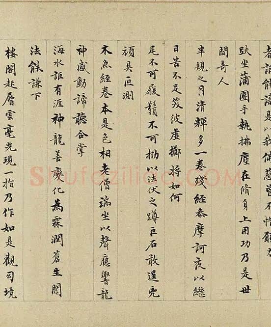 仇英白描人物《摹李公麟白描罗汉卷》_03